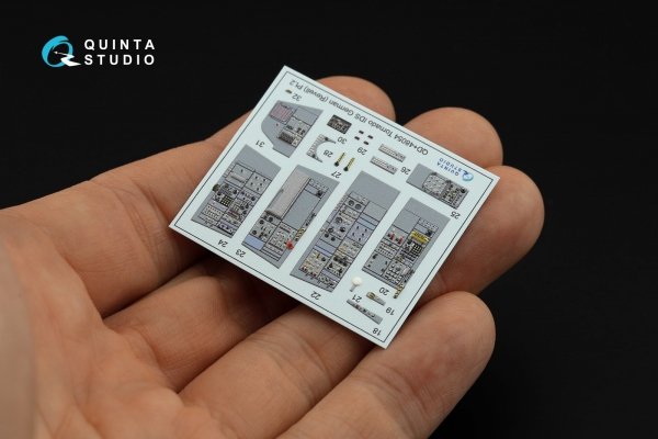 Quinta Studio QD+48054 Tornado IDS German 3D-Printed &amp; coloured Interior on decal paper (Revell) (with 3D-printed resin parts) 1/48