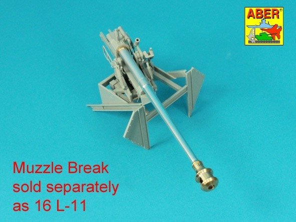 Aber 16l-29 Barrel for the Pak 40 anti-tank gun without muzzle brake / Lufa do armaty p/panc Pak 40 bez hamulca wylotowego 1/16