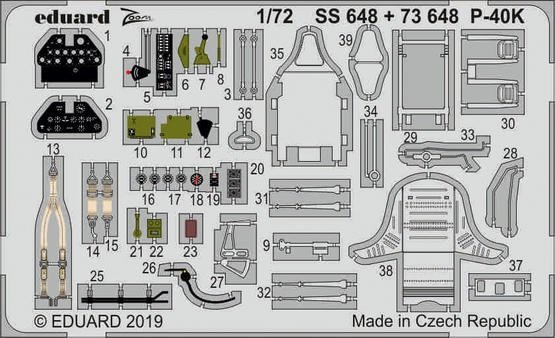 Eduard 73648 P-40K 1/72 SPECIAL HOBBY