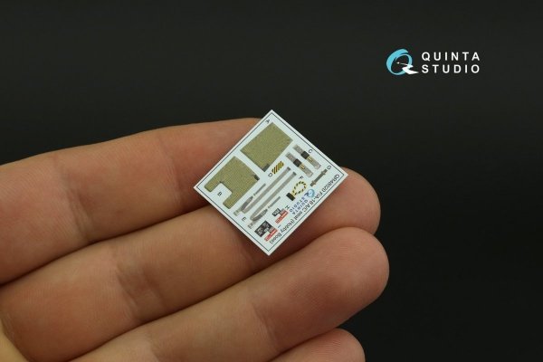 Quinta Studio QD48280 F/A-18C late 3D-Printed &amp; coloured Interior on decal paper (HobbyBoss) 1/48