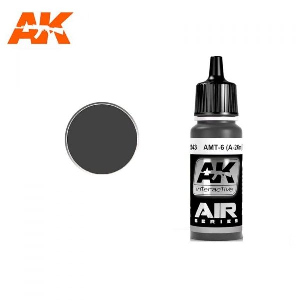 AK Interactive AK2243 AMT-7 (A-26M) BLACK 17ml