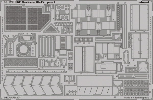 Eduard 36172 IDF Merkava Mk. IV 1/35 Hobby Boss