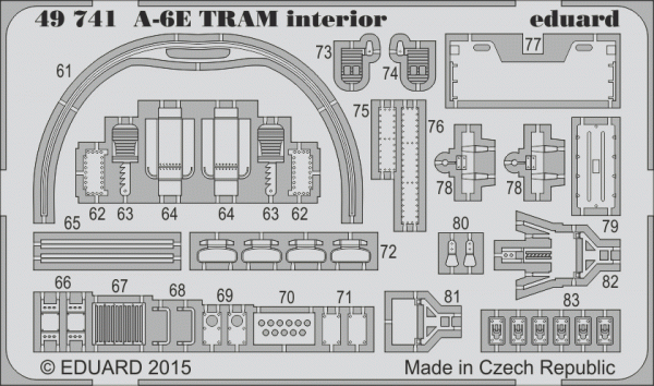 Eduard 49741 A-6E TRAM interior HOBBY BOSS 1/48