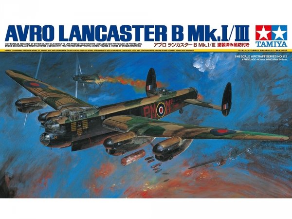 Tamiya 61112 British Lancaster B Mk I/III Model Kit 1/48