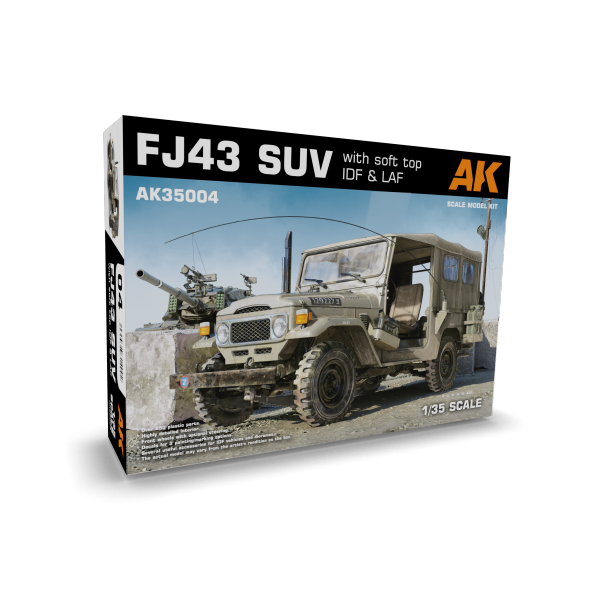 AK Interactive AK35004 FJ43 SUV WITH SOFT TOP IDF &amp; LAF 1/35