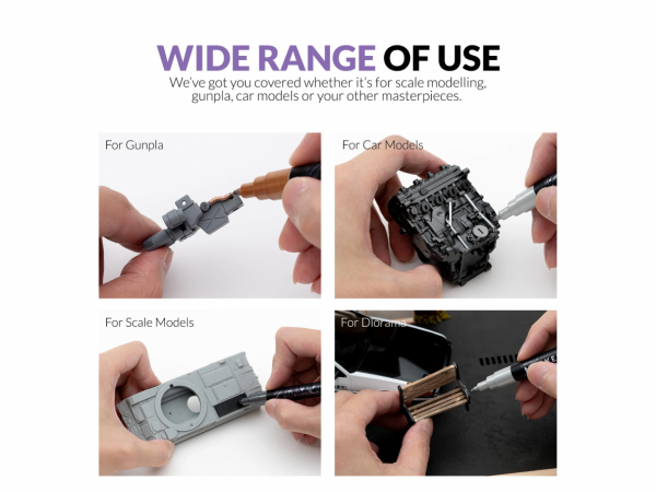 Gaahleri GM-MS03 Metallic Series Markers Dark Steel