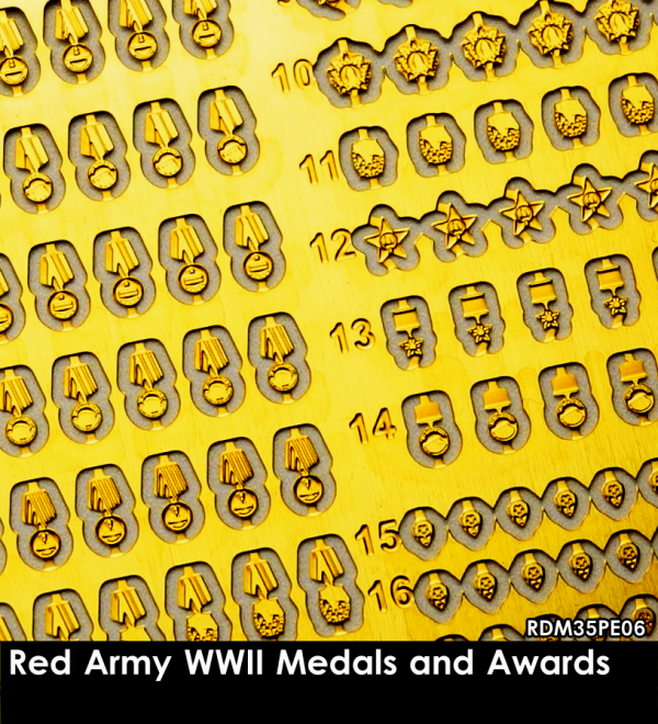 RADO Miniatures RDM35PE06 Red Army WW II Medals and Awards 1/35