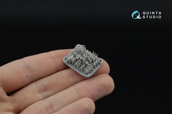 Quinta Studio QD+35171 Citroen 11CV 3D-Printed &amp; coloured Interior on decal paper (Tamiya) (with 3D-printed resin parts) 1/35