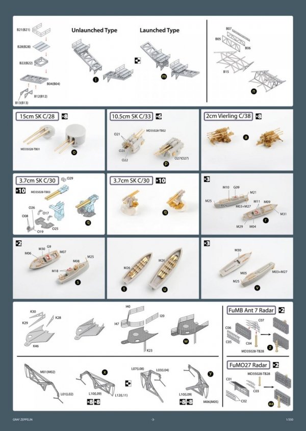 MK1 Design MD-35028 DKM Graf Zeppelin DX 1/350