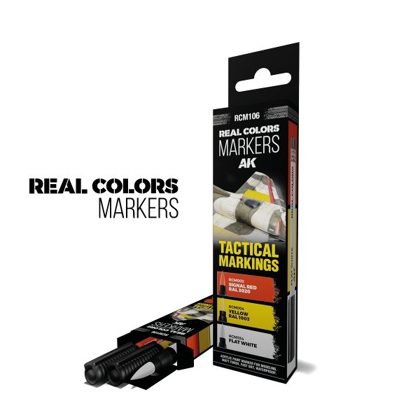 AK Interactive RCM106 TACTICAL MARKINGS – RC MARKERS SET RCM003 RCM004 RCM034
