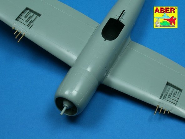 Aber A48 109 Set of 8 turned cal .50 (12,7mm) U.S. Browning M2 barrels for P-47 Thunderbolt (1:48)