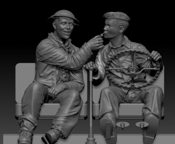 Thunder Model F35008 British Crew M1A1 Wrecker 1/35