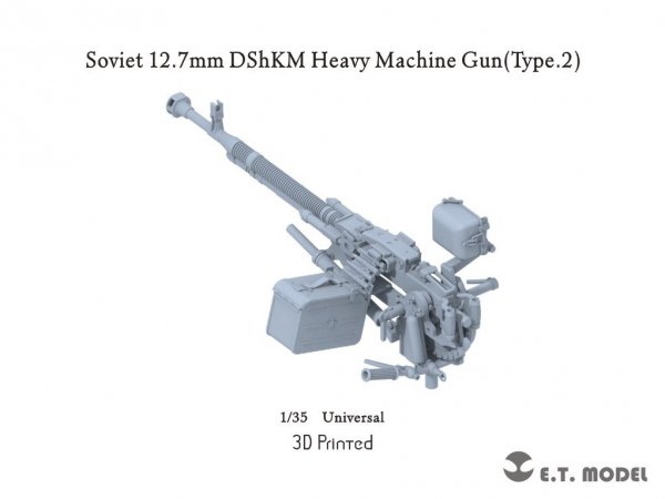E.T. Model P35-247 Soviet 12.7mm DShKM Heavy Machine Gun(Type.2) 1/35