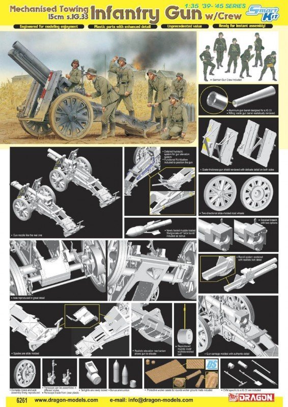 Dragon 6261 15cm Infantry Gun w. Crew (1:35)