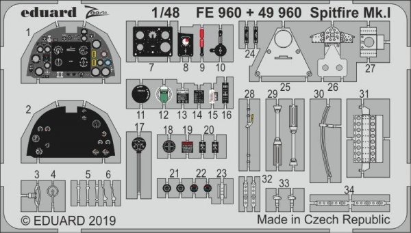 Eduard 49960 Spitfire Mk. I 1/48 TAMIYA