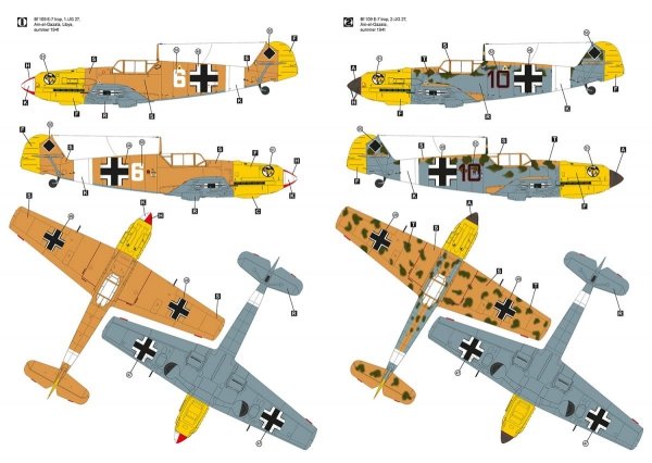 Hobby 2000 32006 Messerschmitt Bf 109 E-7 Trop ( DRAGON + CARTOGRAF ) 1/32