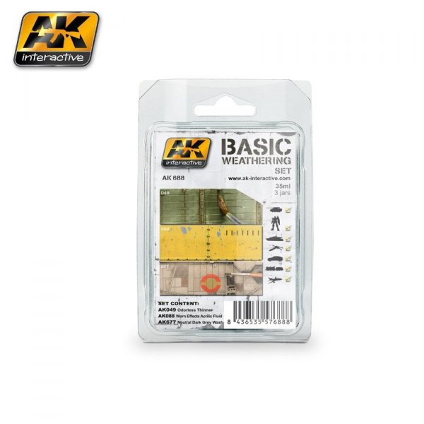 AK Interactive AK688 BASIC WEATHERING SET