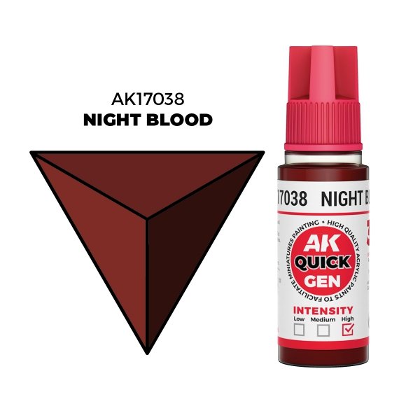 AK Interactive AK17038 NIGHT BLOOD – QUICK GEN COLOR 18ml
