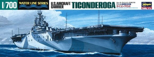 Hasegawa WL710 U.S.S. Aircraft Carrier Ticonderoga (1:700)