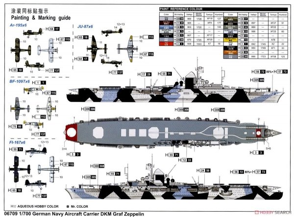 Trumpeter 06709 DKM Graf Zeppelin 1/700