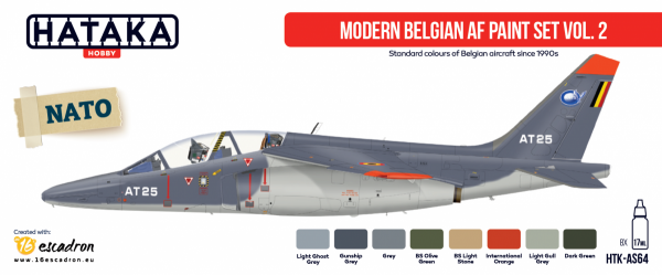 Hataka HTK-AS64 Modern Belgian AF paint set vol. 2