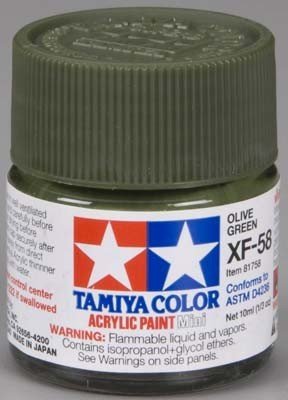 Tamiya XF58 Olive Green (81758) Acrylic paint 10ml