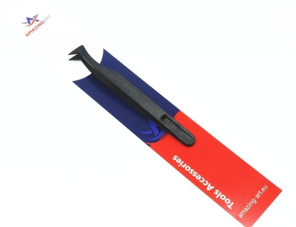 Amazing Art 19953 Precyzyjna pęseta plastikowa zakrzywiona długość 11cm
