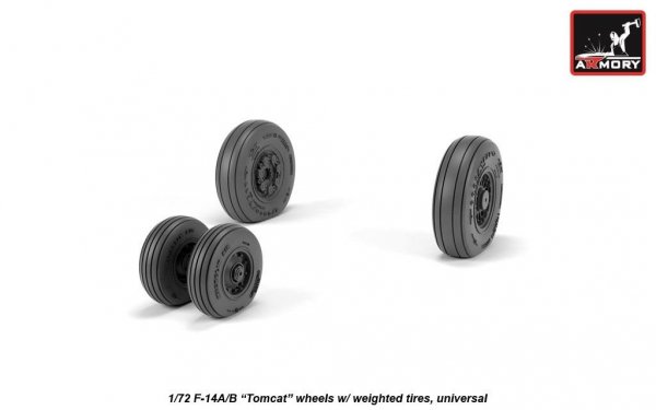 Armory Models AW72331 F-14A/B Tomcat early type wheels w/ weighted tires 1/72