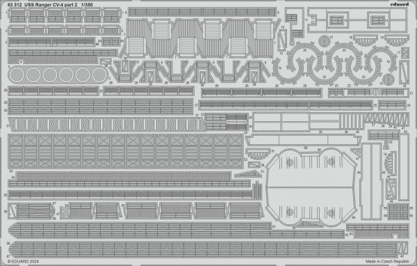 Eduard BIG5374 USS Ranger CV-4 TRUMPETER 1/350