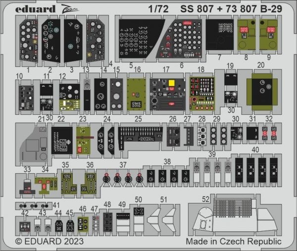 Eduard SS807 B-29 HOBBY 2000, ACADEMY 1/72