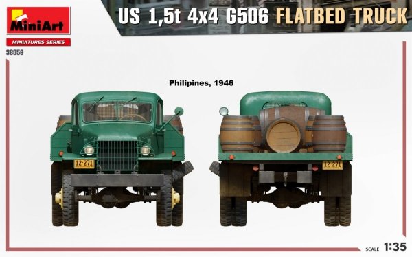 MiniArt 38056 US 1,5t 4×4 G506 FLATBED TRUCK 1/35