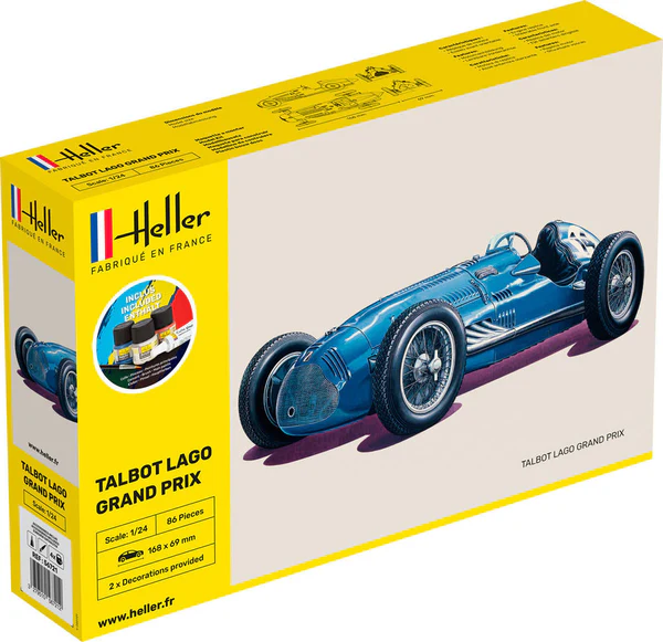 Heller 56721 STARTER KIT Talbot Lago Grand Prix 1/24