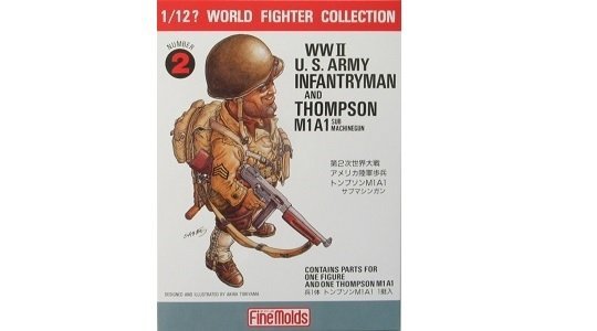  FineMolds FT2 W.W.II U.S. Infantry Man &amp; Thompson M1A1 1/12