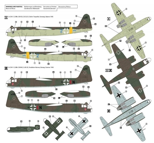 Hobby 2000 72051 Arado Ar 234 C-3 w/ Ar E381 Julia – DRAGON + CARTOGRAF 1/72