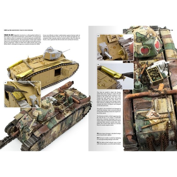 AK Interactive AK130027 FRENCH ARMOR – A GUIDE TO PAINTING &amp; WEATHERING TECHNIQUES USING TAMIYA’S FRENCH WWII AFV MODELS