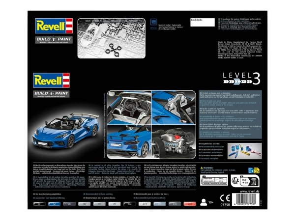 Revell 67750 Model Set 1/25 Corvette C8 Cabriolet 1/25