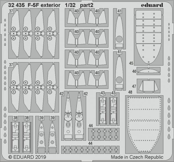 Eduard 32435 F-5F exterior 1/32 KITTY HAWK