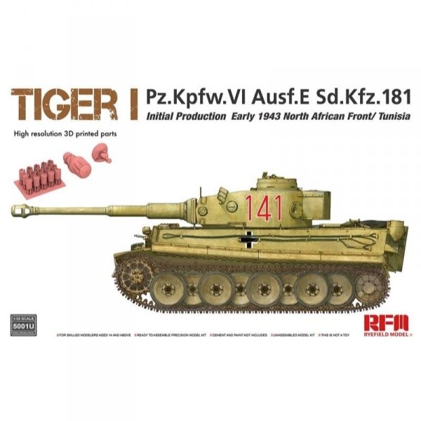 Rye Field Model 5001U Tiger 1 Initial Production Early 1943 1/35