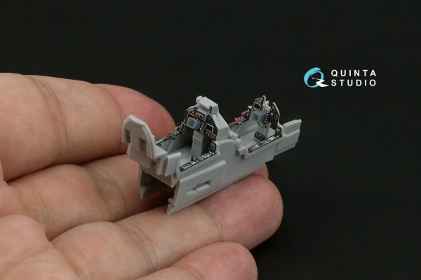 Quinta Studio QD+72247 Mirage 2000D 3D-Printed &amp; coloured Interior on decal paper (Modelsvit) (with 3D-printed resin part) 1/72