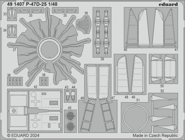 Eduard 491407 P-47D-25 MINIART 1/48