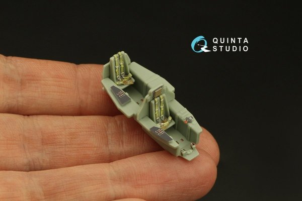 Quinta Studio QD72083 Me 163 3D-Printed &amp; coloured Interior on decal paper (Academy) 1/72