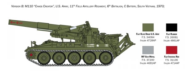 Italeri 6574 M110 Self Propelled Howitzer 1/35