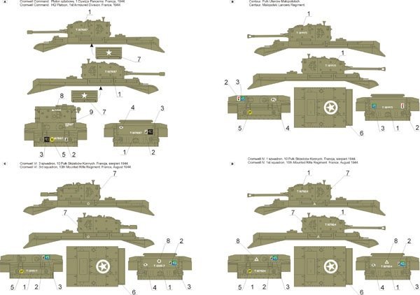 ToRo Model 35D17 - Cromwell &amp; Centaur tanks in Polish service vol.2 1/35
