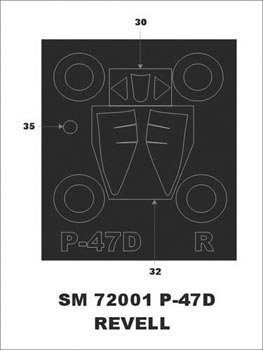 Montex SM72001 P - 47 D Bubbletop REVELL