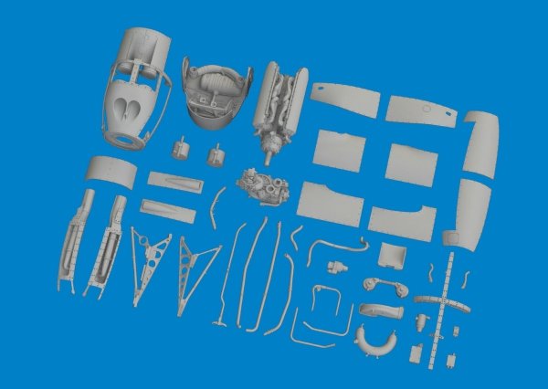 Eduard 6481036 P-38F/ G left engine PRINT TAMIYA 1/48