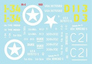 Star Decals 35-C1322 US Armor Mix # 5 M4A1 (76) W Sherman in Europe 1944-45  1/35