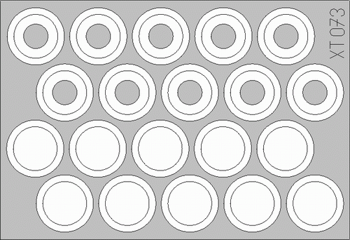Eduard XT073 M-113 wheel mask 1/35 ACADEMY