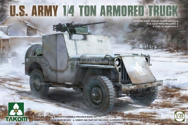 Takom 2131 U.S. Army 1/4 Ton Armored Truck 1/35
