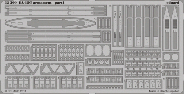 Eduard 32300 EA-18G armament TRUMPETER (1:32)
