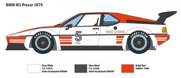 Italeri 3643 B.M.W. M1 Procar 1/24